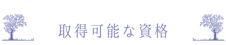 取得可能な資格
